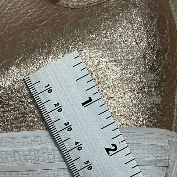 Converse Women's Metallic Rose Gold Reptile print High-Top All Star Sneakers - Picture 10 of 12